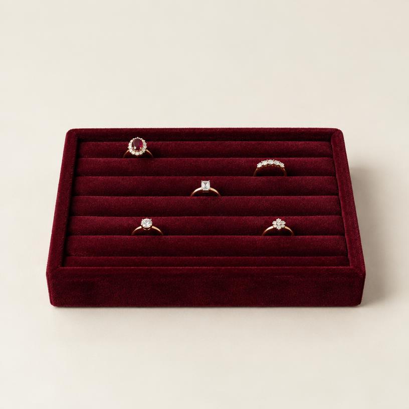 Solitaire Ring Showcase Tray